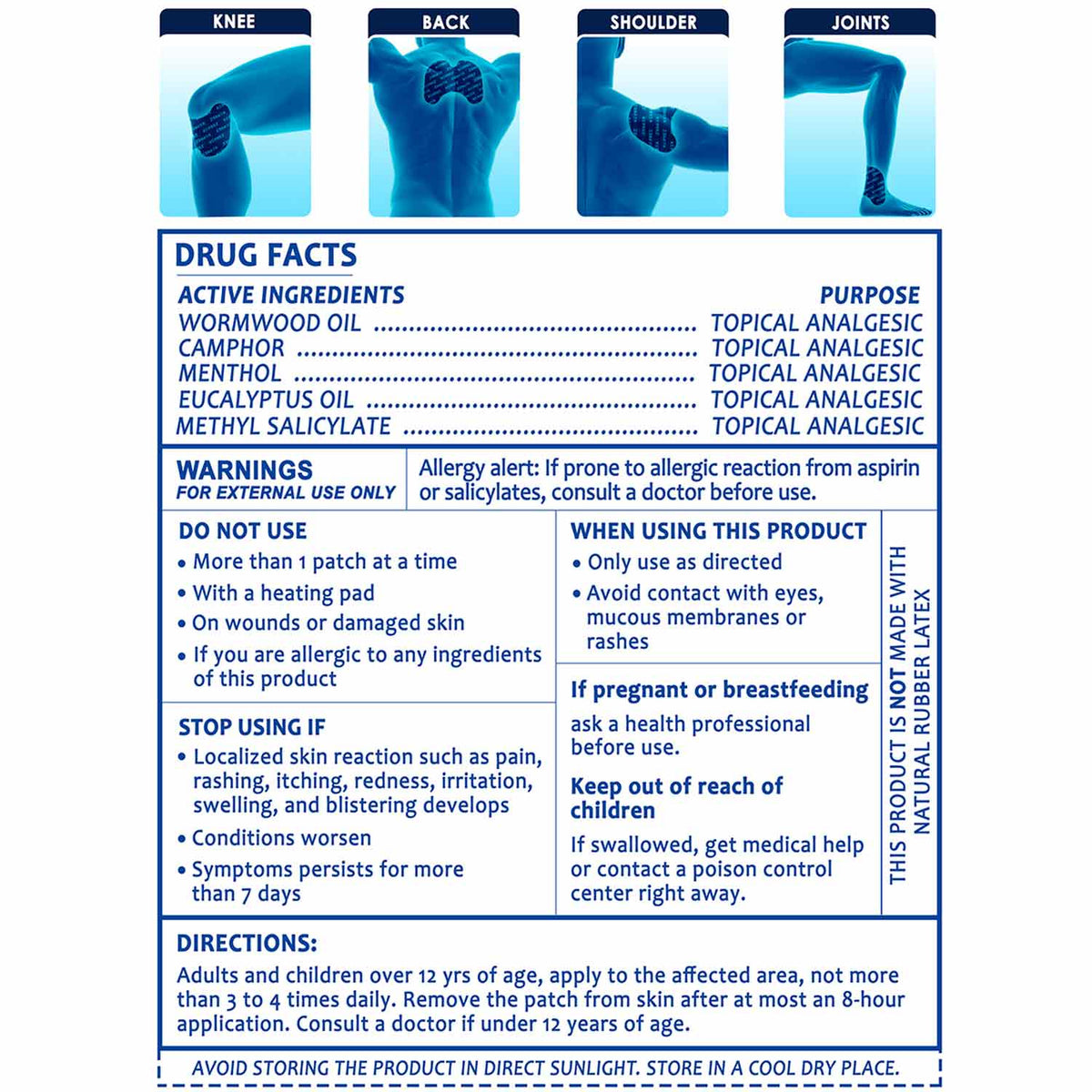 Targeted Pain Relief Patches (12 Pack)
