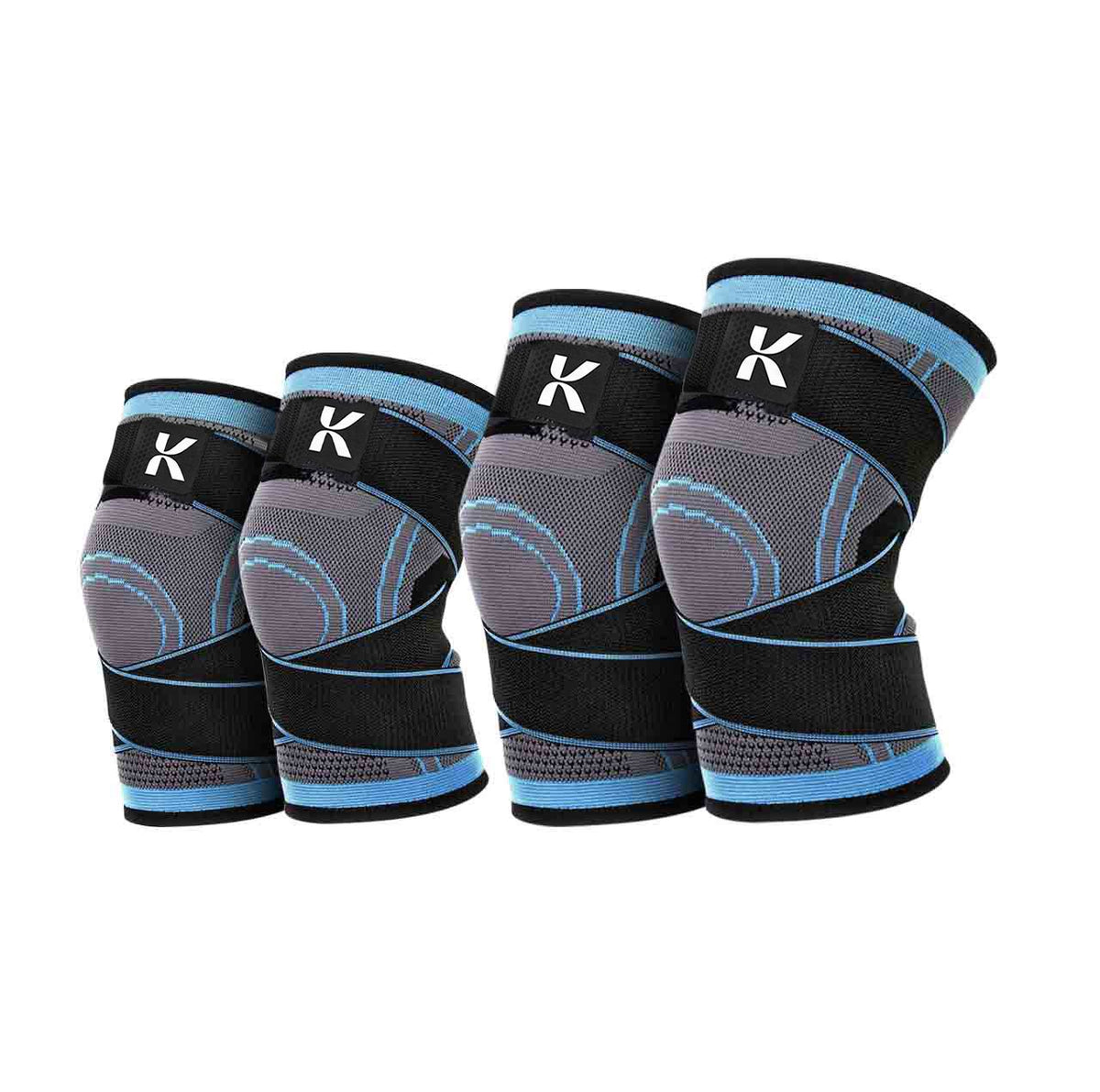 Compression Knee Sleeves — 4 Pack