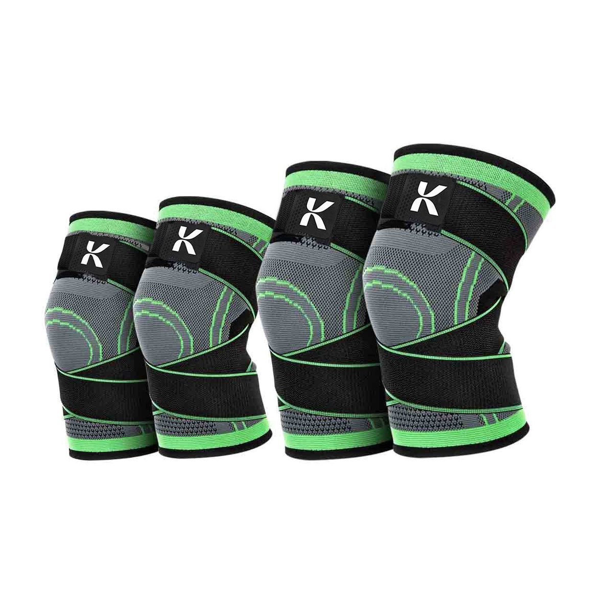 Compression Knee Sleeves — 4 Pack