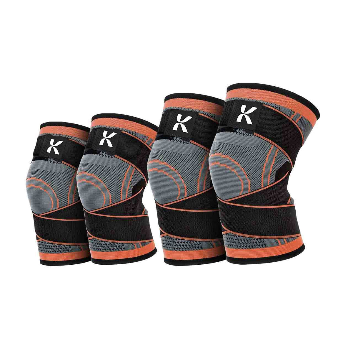 Compression Knee Sleeves — 4 Pack