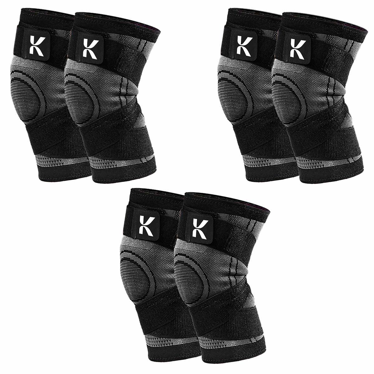 Compression Knee Sleeves — 6 Pack